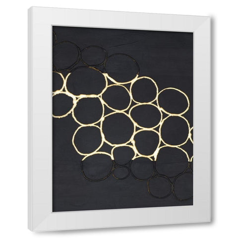 Gold Combo III White Modern Wood Framed Art Print by Stramel, Renee W.