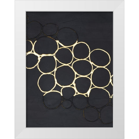 Gold Combo III White Modern Wood Framed Art Print by Stramel, Renee W.