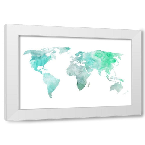 Dreaming of Earth I White Modern Wood Framed Art Print by Wang, Melissa