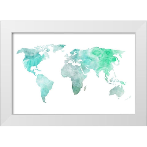 Dreaming of Earth I White Modern Wood Framed Art Print by Wang, Melissa