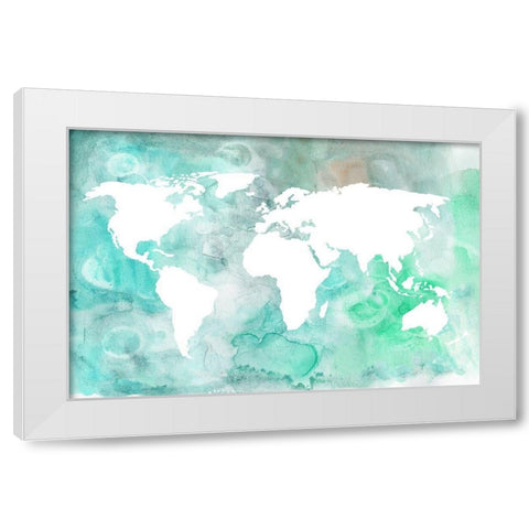 Dreaming of Earth II White Modern Wood Framed Art Print by Wang, Melissa