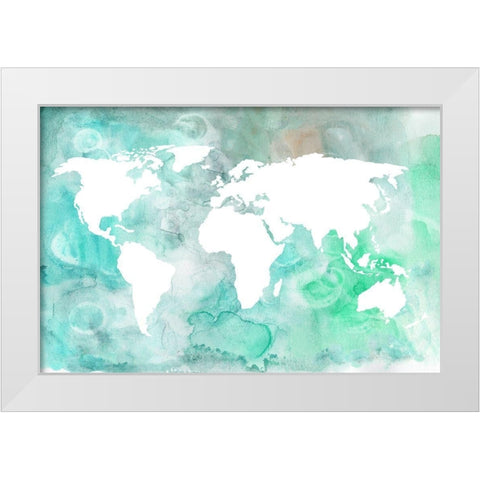 Dreaming of Earth II White Modern Wood Framed Art Print by Wang, Melissa