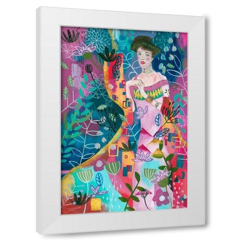 In Dreams I White Modern Wood Framed Art Print by Wang, Melissa