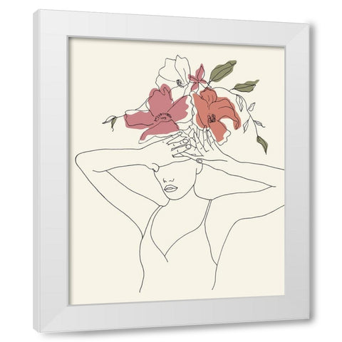 Blooming I White Modern Wood Framed Art Print by Wang, Melissa