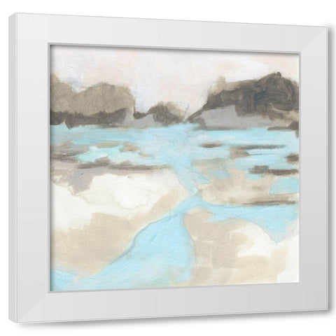 Neutral Plain II White Modern Wood Framed Art Print by Vess, June Erica