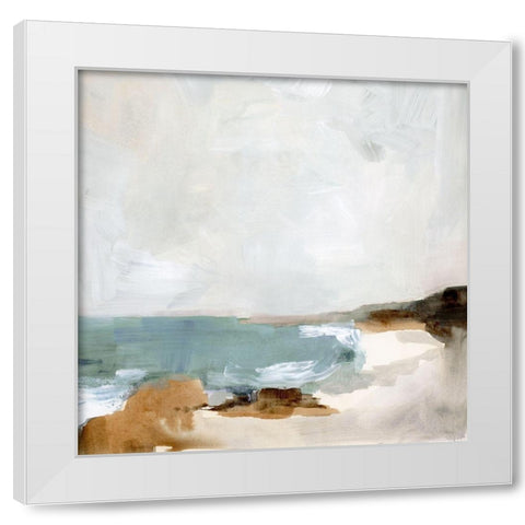 Ocean Sigh II White Modern Wood Framed Art Print by Barnes, Victoria