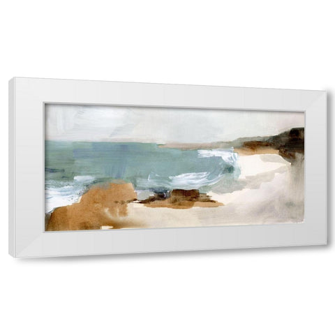 Ocean Sigh IV White Modern Wood Framed Art Print by Barnes, Victoria