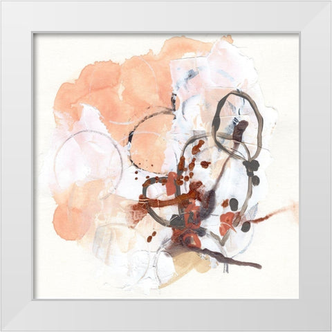 Rosewood I White Modern Wood Framed Art Print by Vess, June Erica