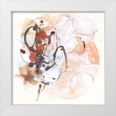 Rosewood II White Modern Wood Framed Art Print by Vess, June Erica