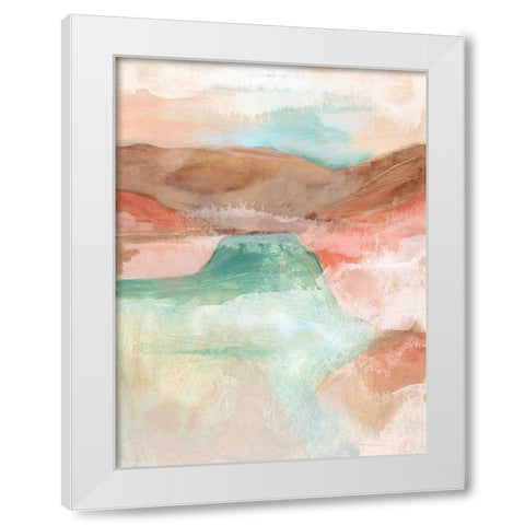 Watermark Mesa II White Modern Wood Framed Art Print by Vess, June Erica
