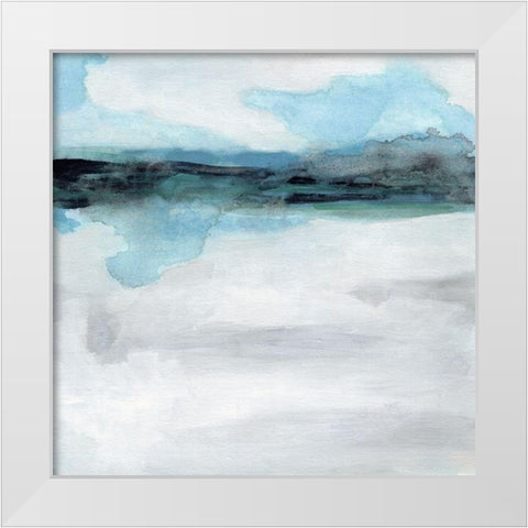 Coastline Mirage II White Modern Wood Framed Art Print by Vess, June Erica