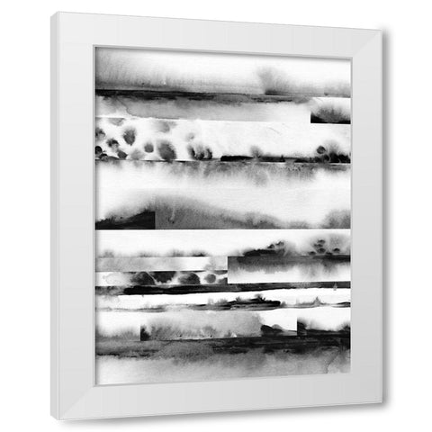 Litmus Layers I White Modern Wood Framed Art Print by Vess, June Erica