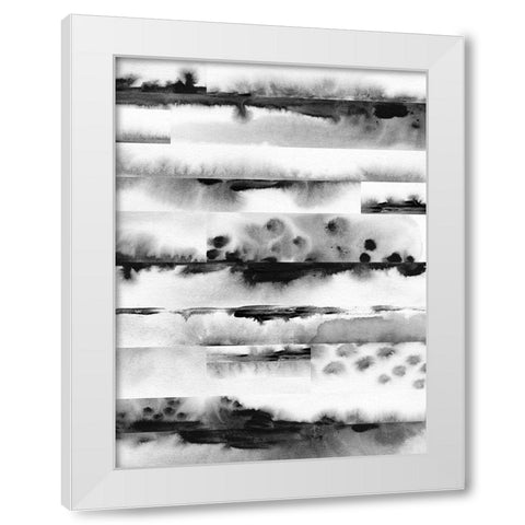 Litmus Layers II White Modern Wood Framed Art Print by Vess, June Erica