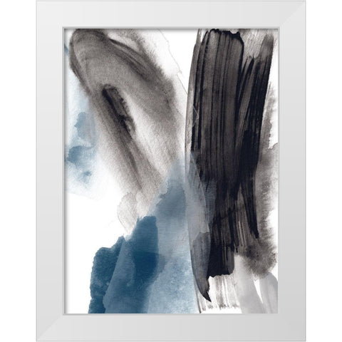 Meta Mineral II White Modern Wood Framed Art Print by Vess, June Erica