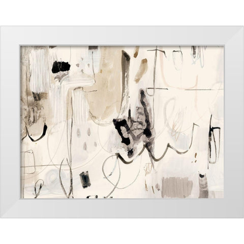 Net Neutral II White Modern Wood Framed Art Print by Barnes, Victoria