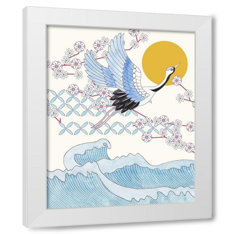 Pass By I White Modern Wood Framed Art Print by Wang, Melissa