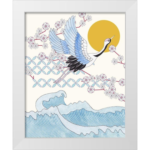 Pass By I White Modern Wood Framed Art Print by Wang, Melissa