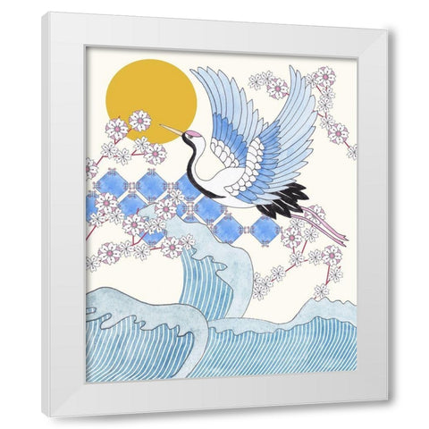 Pass By II White Modern Wood Framed Art Print by Wang, Melissa