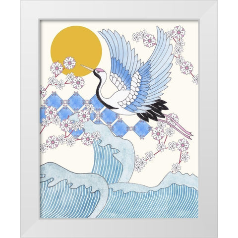 Pass By II White Modern Wood Framed Art Print by Wang, Melissa