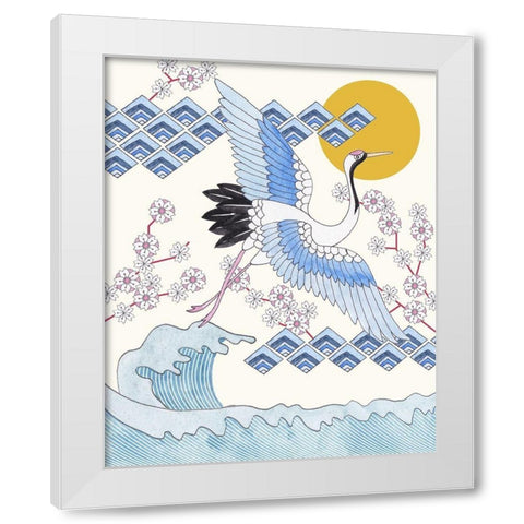 Pass By III White Modern Wood Framed Art Print by Wang, Melissa