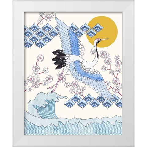 Pass By III White Modern Wood Framed Art Print by Wang, Melissa