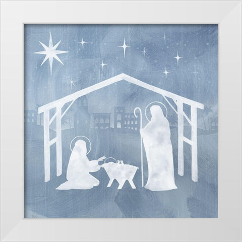 Star of Bethlehem I White Modern Wood Framed Art Print by Popp, Grace