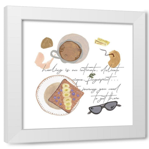 Autumn Baking Diary VI White Modern Wood Framed Art Print by Wang, Melissa