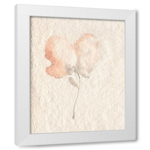 Fleur Petite I White Modern Wood Framed Art Print by Goldberger, Jennifer