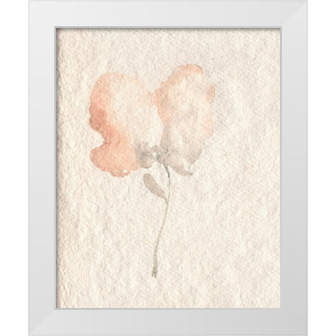 Fleur Petite I White Modern Wood Framed Art Print by Goldberger, Jennifer