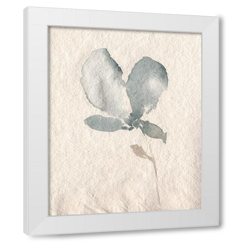 UA Fleur Petite IV White Modern Wood Framed Art Print by Goldberger, Jennifer