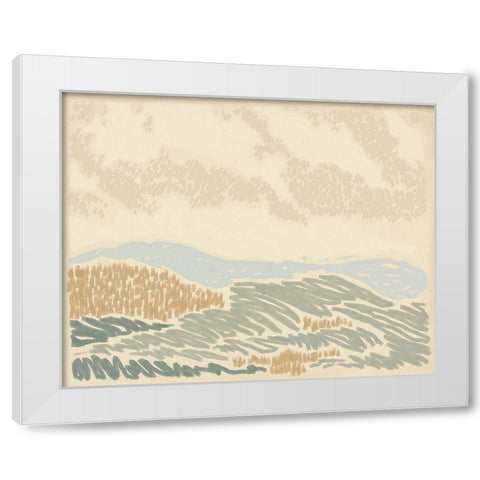 Paysage de Rouen II White Modern Wood Framed Art Print by Green, Jacob