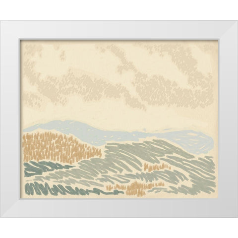 Paysage de Rouen II White Modern Wood Framed Art Print by Green, Jacob