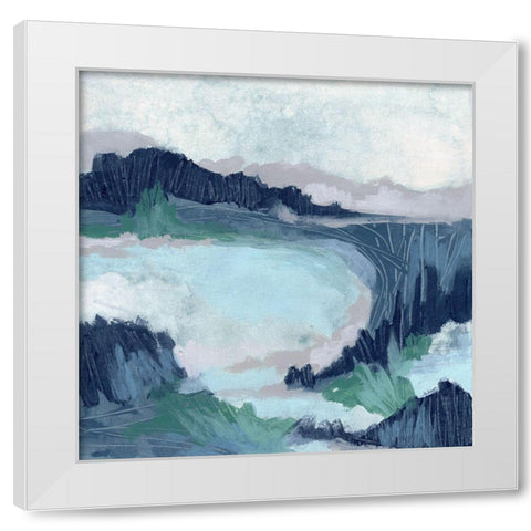 Blue Marsh Grove II White Modern Wood Framed Art Print by Vess, June Erica