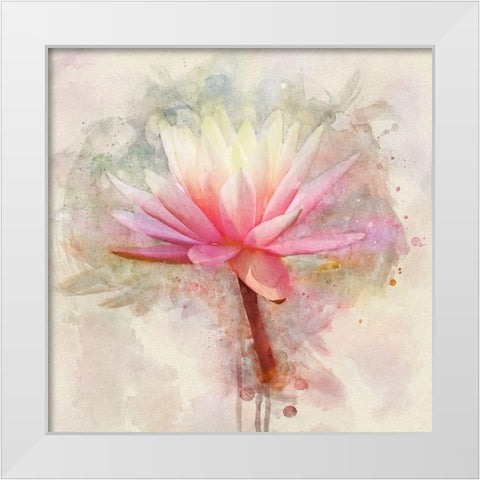 Pretty in Pastel I White Modern Wood Framed Art Print by Robertson, Leda