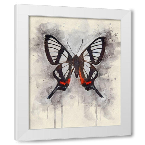 Natural Abstraction II White Modern Wood Framed Art Print by Robertson, Leda