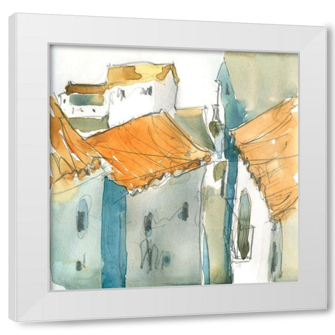 Nerja Moment I White Modern Wood Framed Art Print by Dixon, Samuel