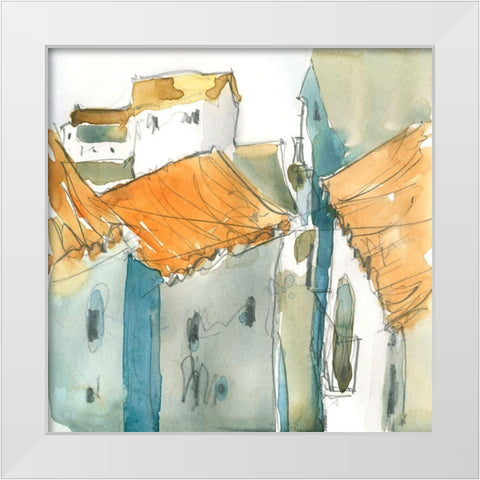 Nerja Moment I White Modern Wood Framed Art Print by Dixon, Samuel