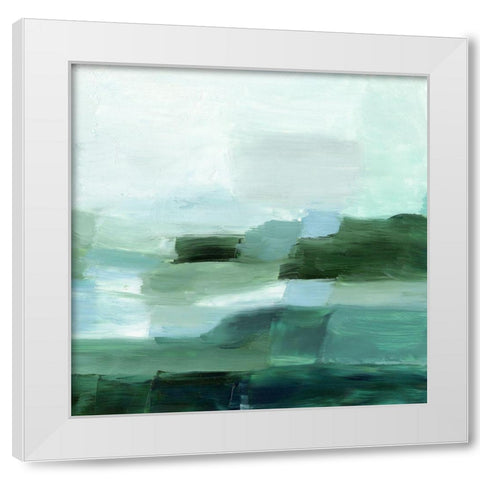 Verte Horizon I White Modern Wood Framed Art Print by Harper, Ethan