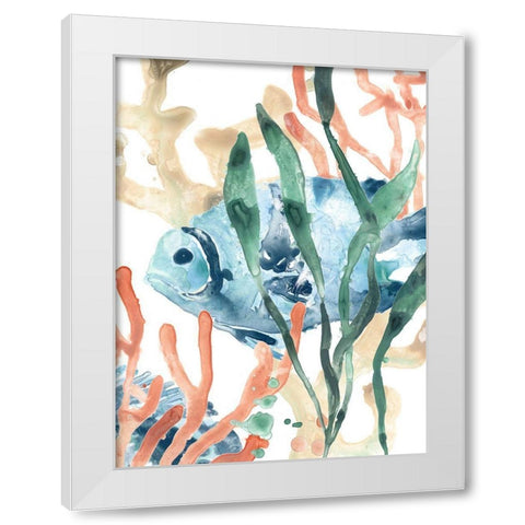 In the Kelp II White Modern Wood Framed Art Print by Vess, June Erica