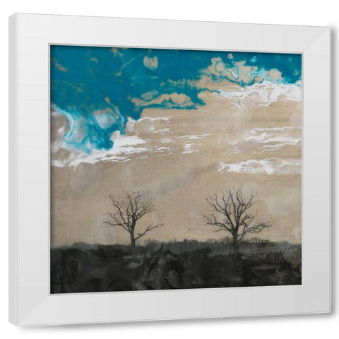 Two Trees II White Modern Wood Framed Art Print by Ludwig, Alicia