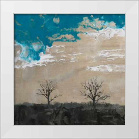 Two Trees II White Modern Wood Framed Art Print by Ludwig, Alicia