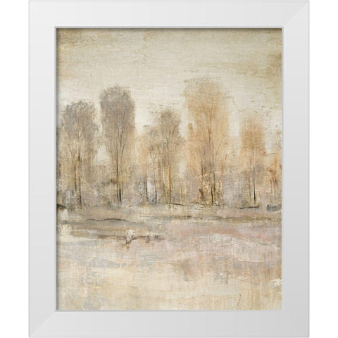 Peaceful Forest II White Modern Wood Framed Art Print by OToole, Tim