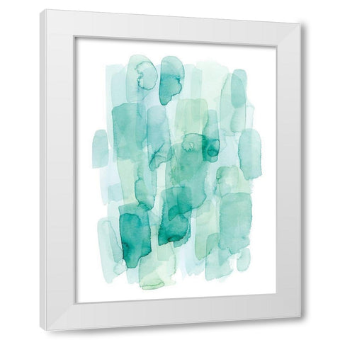 Water Whispers I White Modern Wood Framed Art Print by Popp, Grace