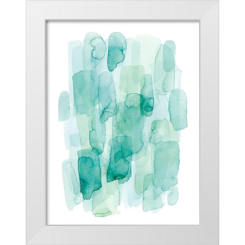 Water Whispers I White Modern Wood Framed Art Print by Popp, Grace