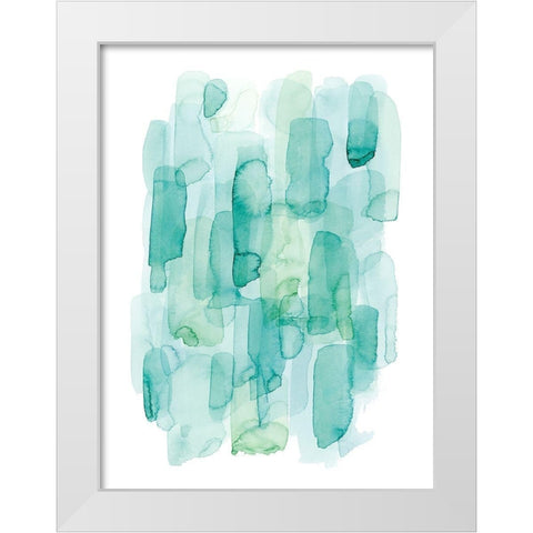Water Whispers II White Modern Wood Framed Art Print by Popp, Grace