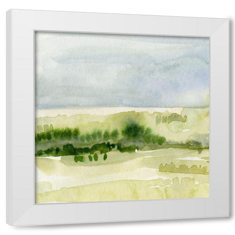 Tempered Horizon I White Modern Wood Framed Art Print by Caroline, Emma