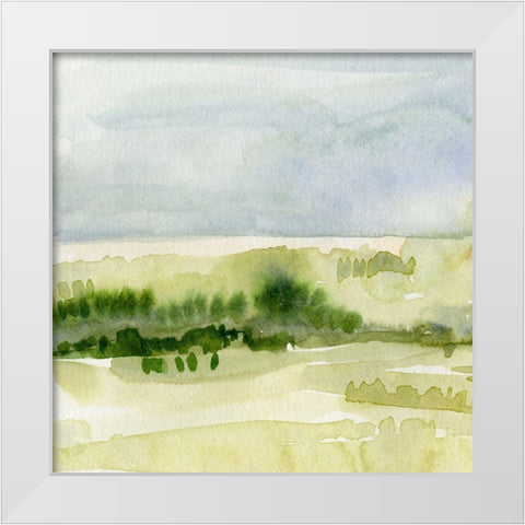 Tempered Horizon I White Modern Wood Framed Art Print by Caroline, Emma