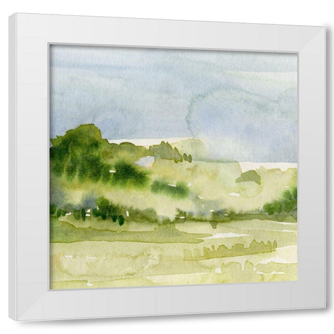 Tempered Horizon II White Modern Wood Framed Art Print by Caroline, Emma