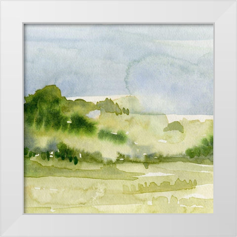 Tempered Horizon II White Modern Wood Framed Art Print by Caroline, Emma