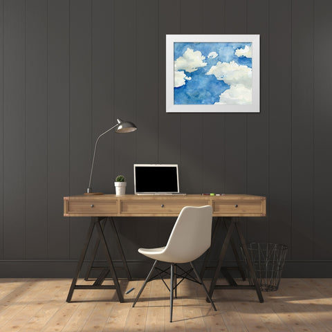 California Sky II White Modern Wood Framed Art Print by Caroline, Emma